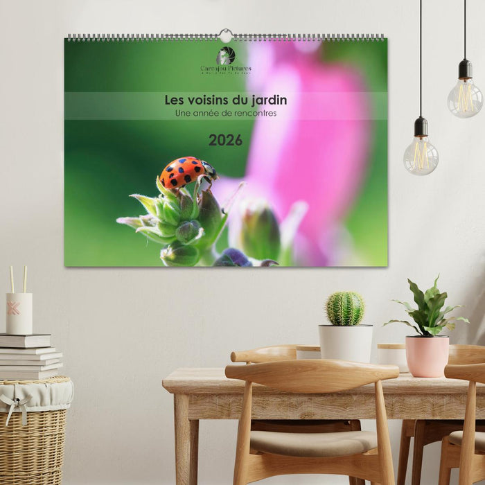 Les voisins du jardin - Une année de rencontres (CALVENDO Calendrier mensuel 2026)