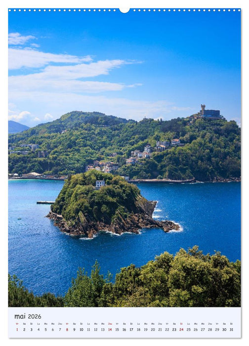Terre de caractère - Paysages du Pays basque (CALVENDO Calendrier mensuel 2026)