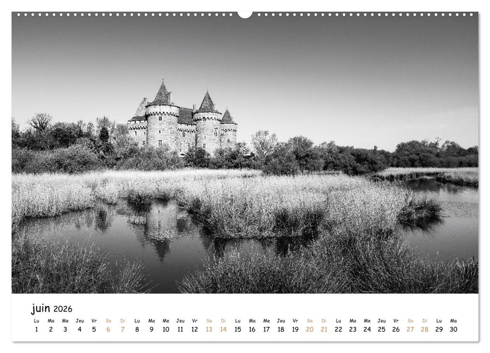 Terres de contraste – Une année en monochrome (CALVENDO Calendrier mensuel 2026)