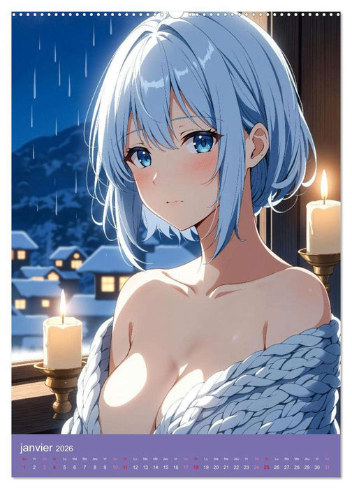 MANGA SENSUEL - Beautés japonaises dénudées et séduisantes (CALVENDO Calendrier supérieur 2026)