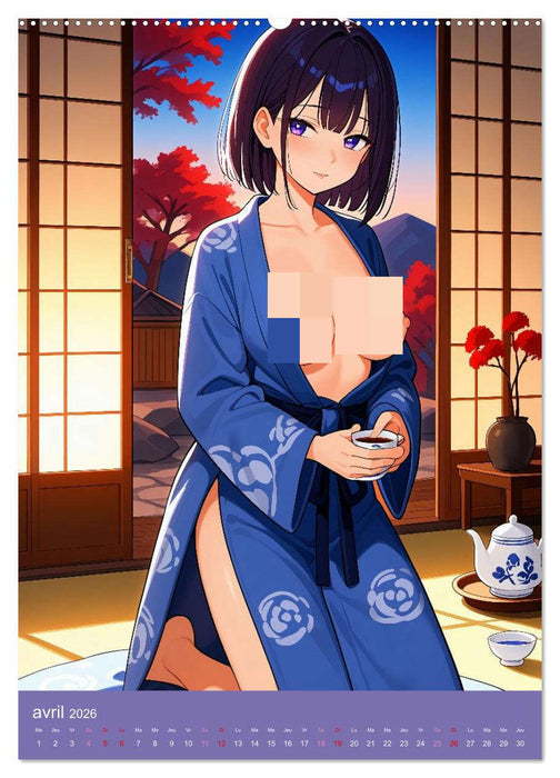 MANGA SENSUEL - Beautés japonaises dénudées et séduisantes (CALVENDO Calendrier supérieur 2026)