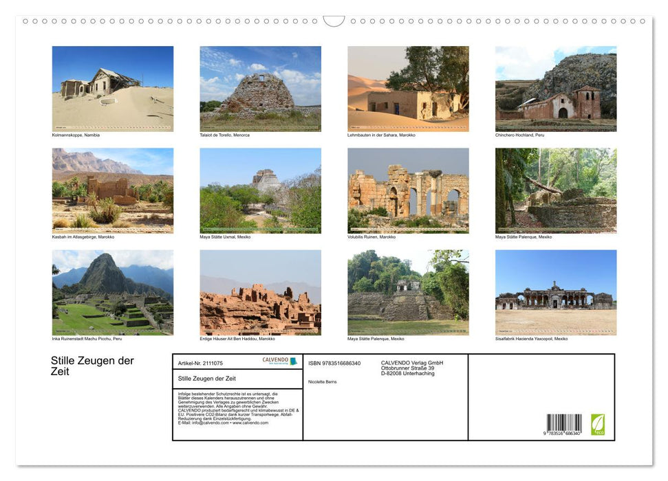 Stille Zeugen der Zeit (CALVENDO Wandkalender 2026)