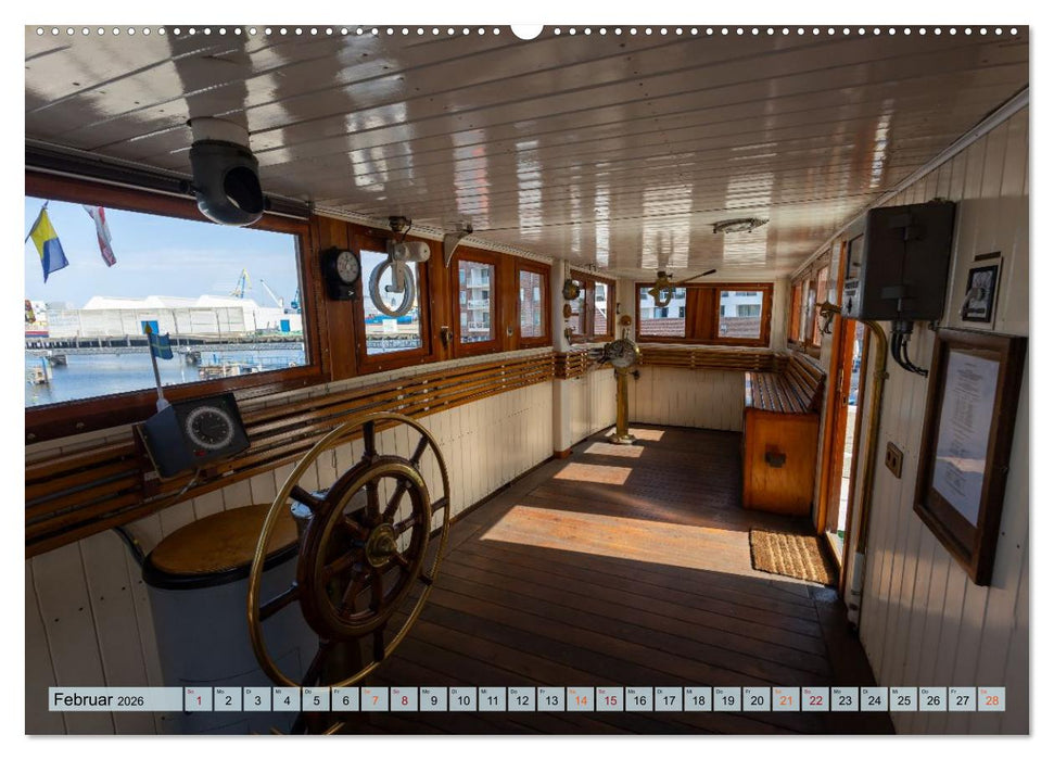 Dampfeisbrecher Stettin - Auf Besuch in der Hansestadt Wismar (CALVENDO Premium Wandkalender 2026)