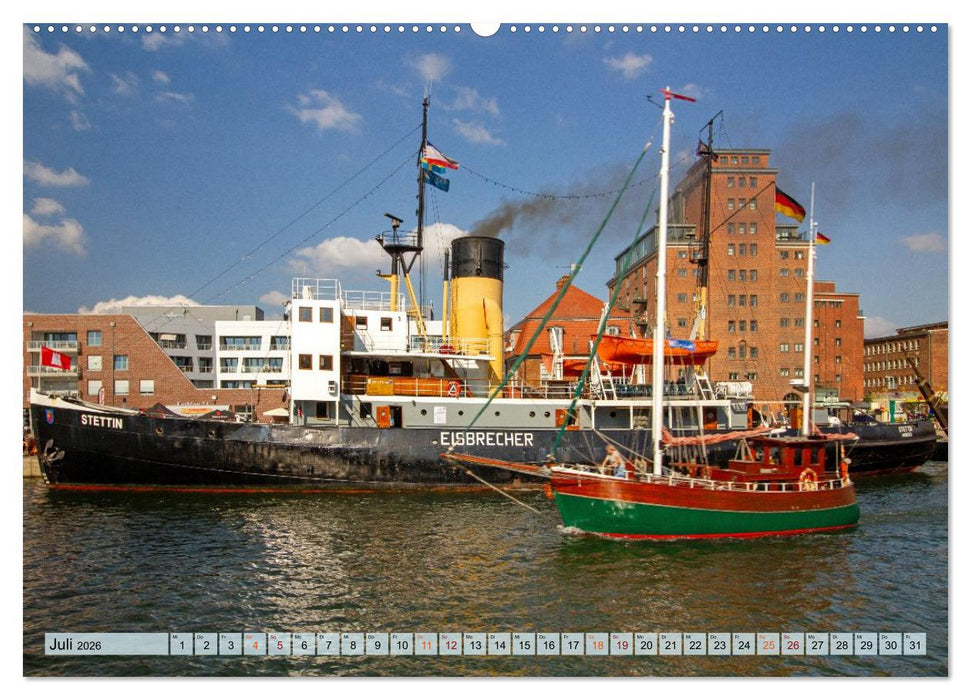 Dampfeisbrecher Stettin - Auf Besuch in der Hansestadt Wismar (CALVENDO Premium Wandkalender 2026)