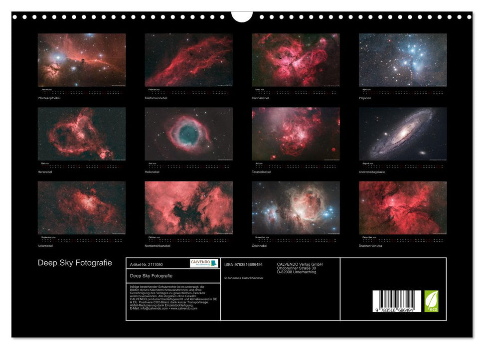 Deep Sky Fotografie (CALVENDO Wandkalender 2026)