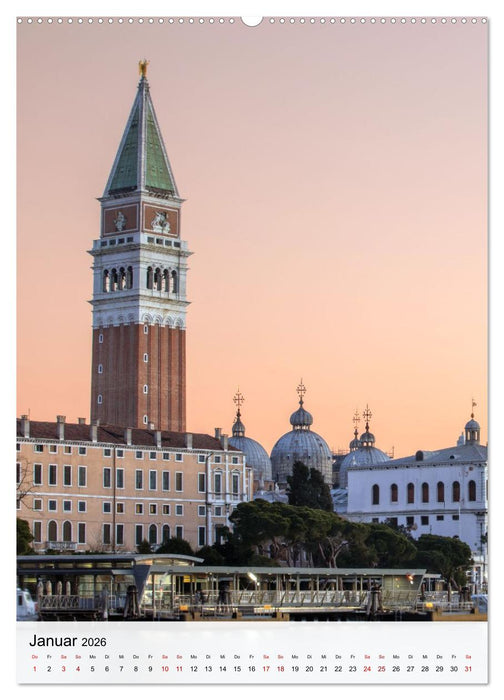 Venedig - Zwischen Wasser und Himmel (CALVENDO Premium Wandkalender 2026)