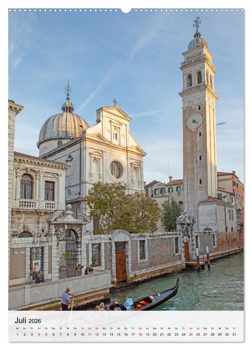 Venedig - Zwischen Wasser und Himmel (CALVENDO Premium Wandkalender 2026)