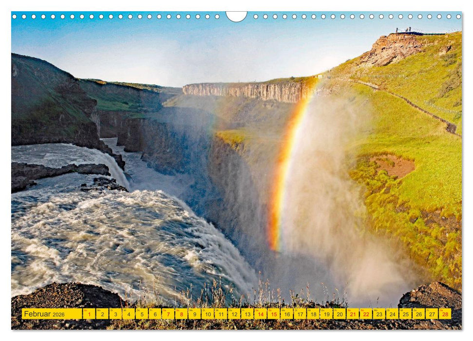 Islands Wasserfälle (CALVENDO Wandkalender 2026)