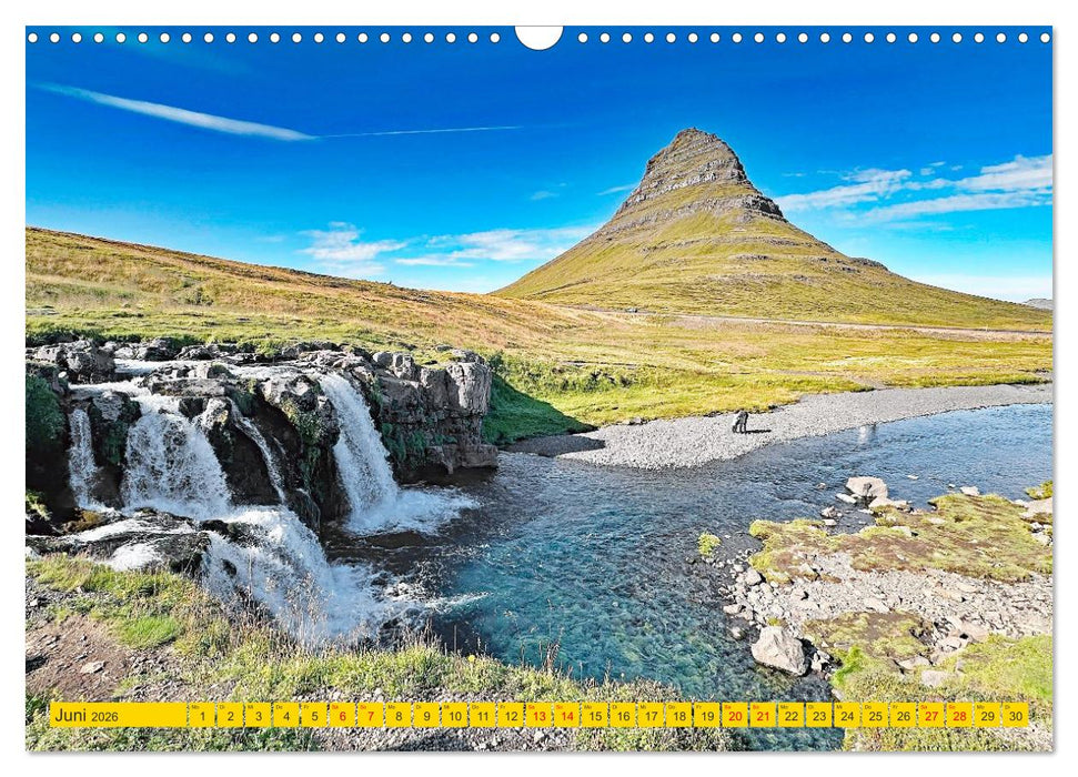 Islands Wasserfälle (CALVENDO Wandkalender 2026)
