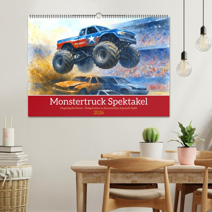 Monstertruck Spektakel (CALVENDO Wandkalender 2026)