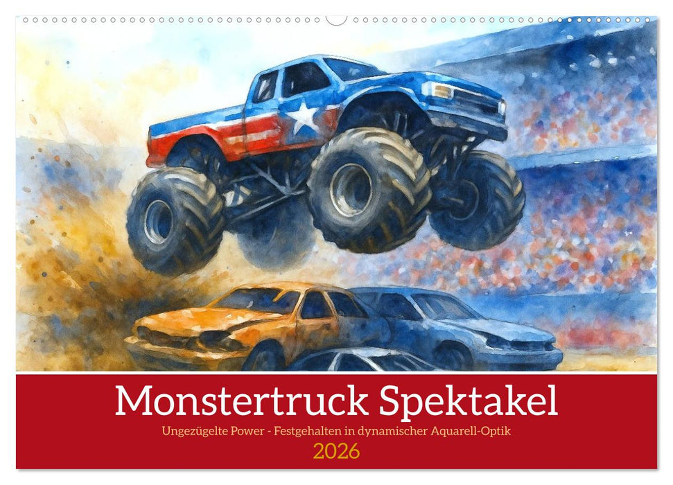 Monstertruck Spektakel (CALVENDO Wandkalender 2026)