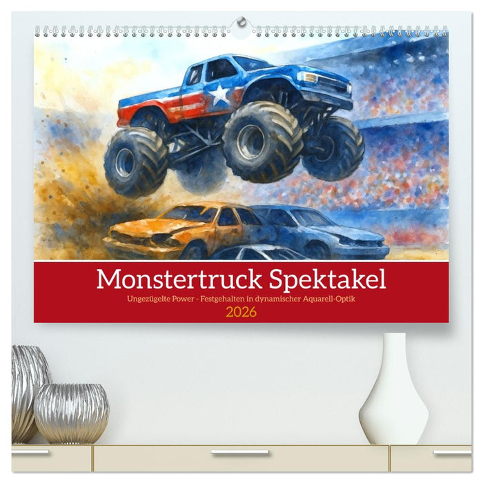 Monstertruck Spektakel (CALVENDO Premium Wandkalender 2026)