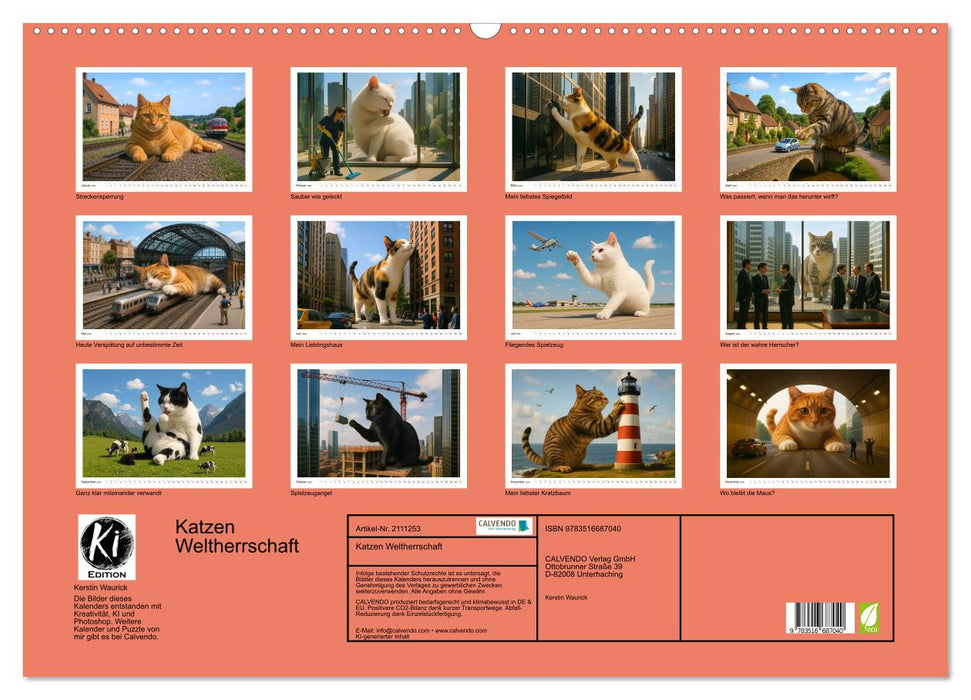 Katzen Weltherrschaft (CALVENDO Wandkalender 2026)