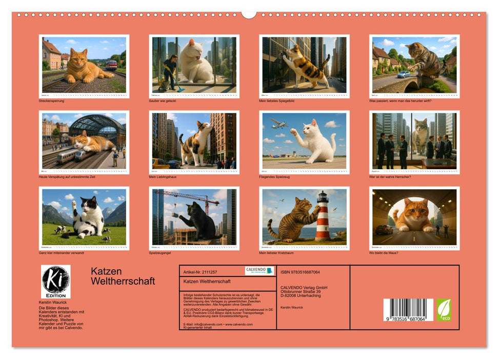 Katzen Weltherrschaft (CALVENDO Premium Wandkalender 2026)