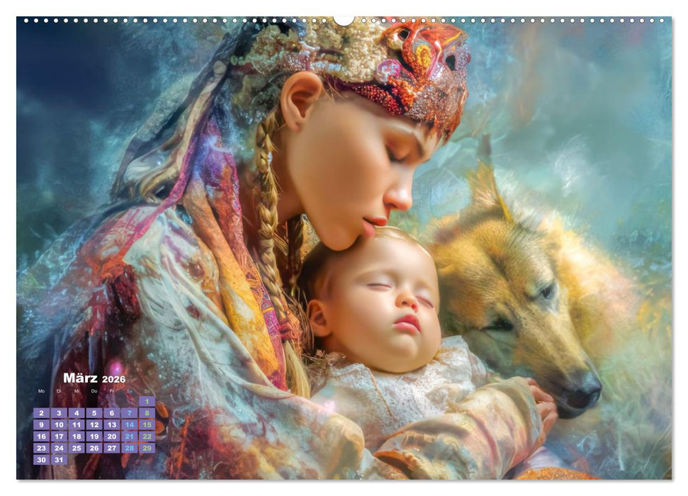 Zeichen der Liebe – Malerische Fantasiewerke (CALVENDO Wandkalender 2026)