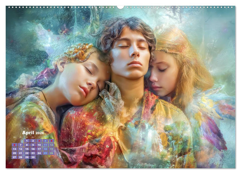 Zeichen der Liebe – Malerische Fantasiewerke (CALVENDO Wandkalender 2026)