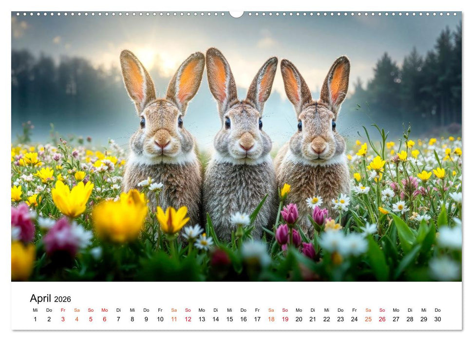 Tierische Jahreszeiten (CALVENDO Wandkalender 2026)
