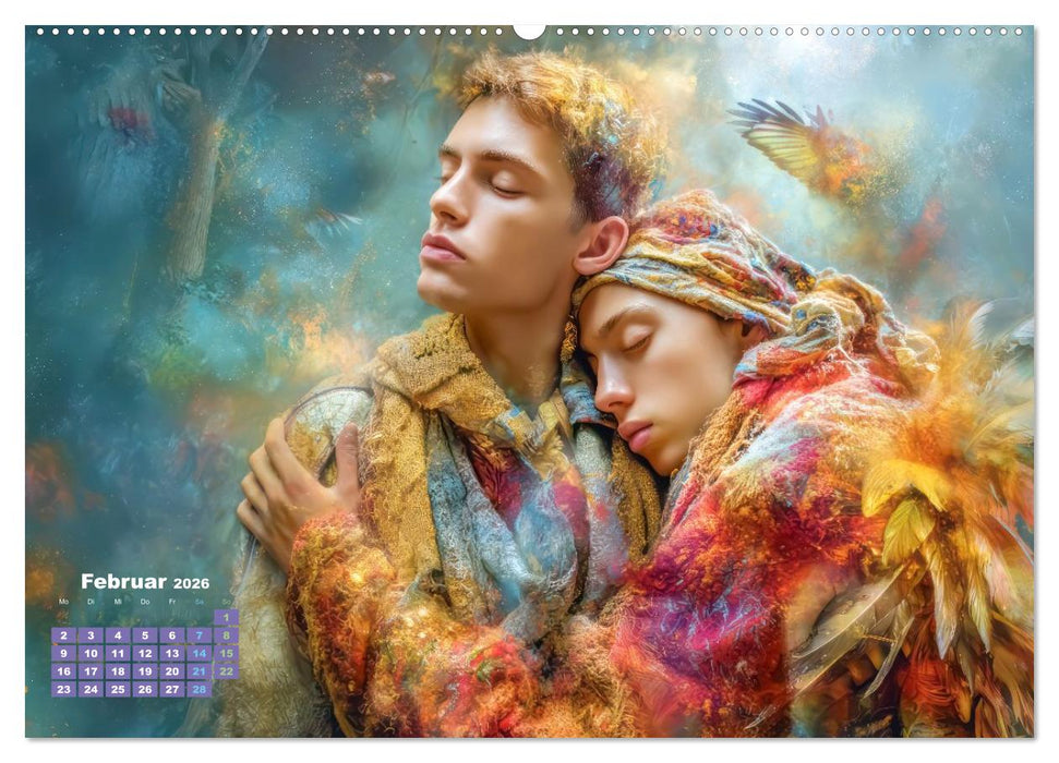 Zeichen der Liebe – Malerische Fantasiewerke (CALVENDO Premium Wandkalender 2026)