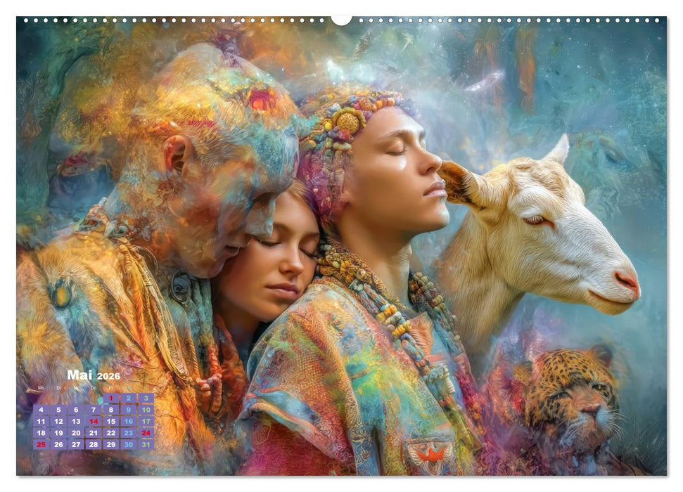 Zeichen der Liebe – Malerische Fantasiewerke (CALVENDO Premium Wandkalender 2026)