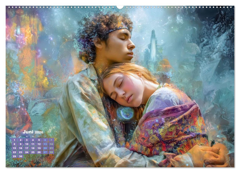 Zeichen der Liebe – Malerische Fantasiewerke (CALVENDO Premium Wandkalender 2026)