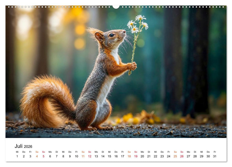 Tierische Jahreszeiten (CALVENDO Premium Wandkalender 2026)
