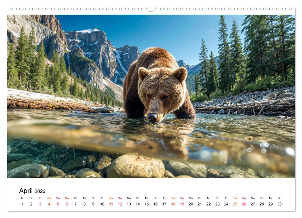 Bären - Die Macht der Natur (CALVENDO Wandkalender 2026)