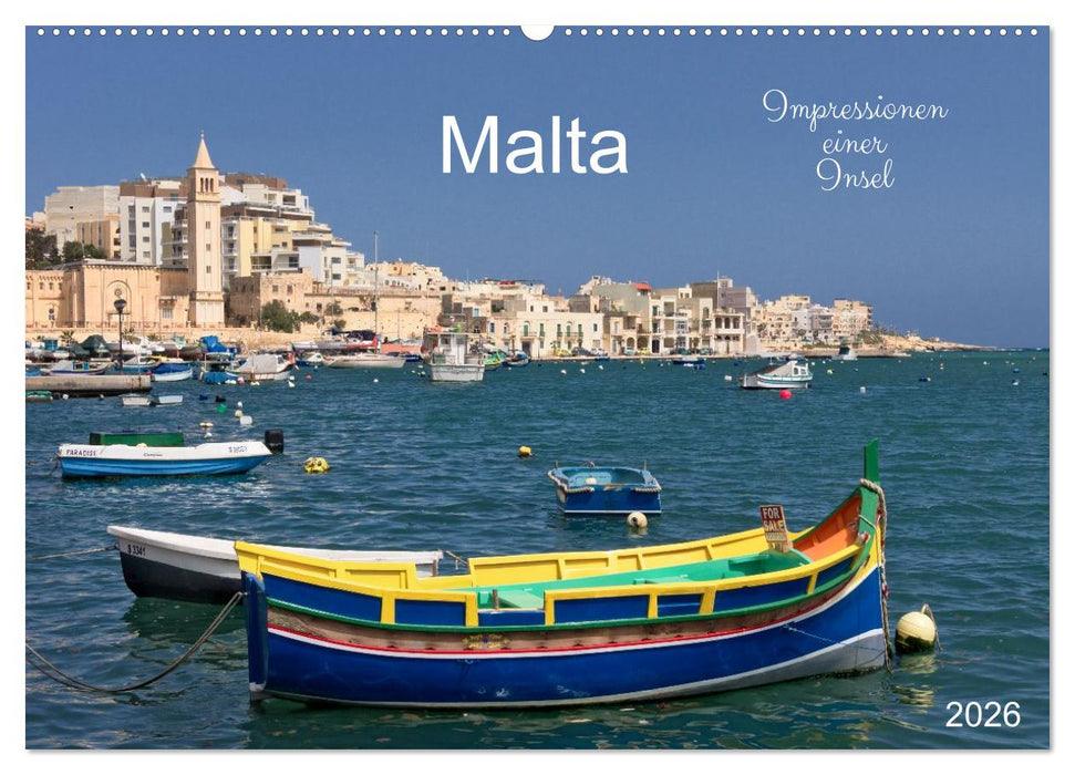 Malta. Impressionen einer Insel (CALVENDO Wandkalender 2026)