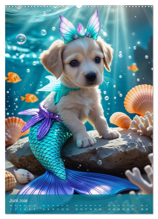Puppy Tales - Märchen auf vier Pfoten (CALVENDO Wandkalender 2026)