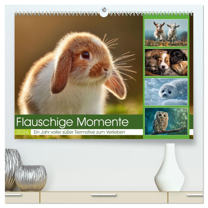 Flauschige Momente (CALVENDO Premium Wandkalender 2026)