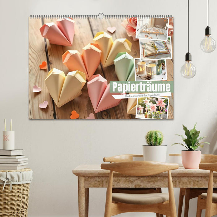 Papierträume - Die kreative Welt der Papierkunst (CALVENDO Wandkalender 2026)