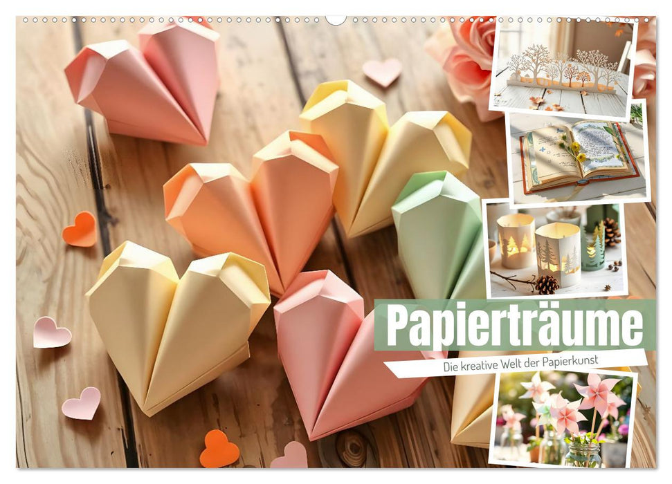 Papierträume - Die kreative Welt der Papierkunst (CALVENDO Wandkalender 2026)