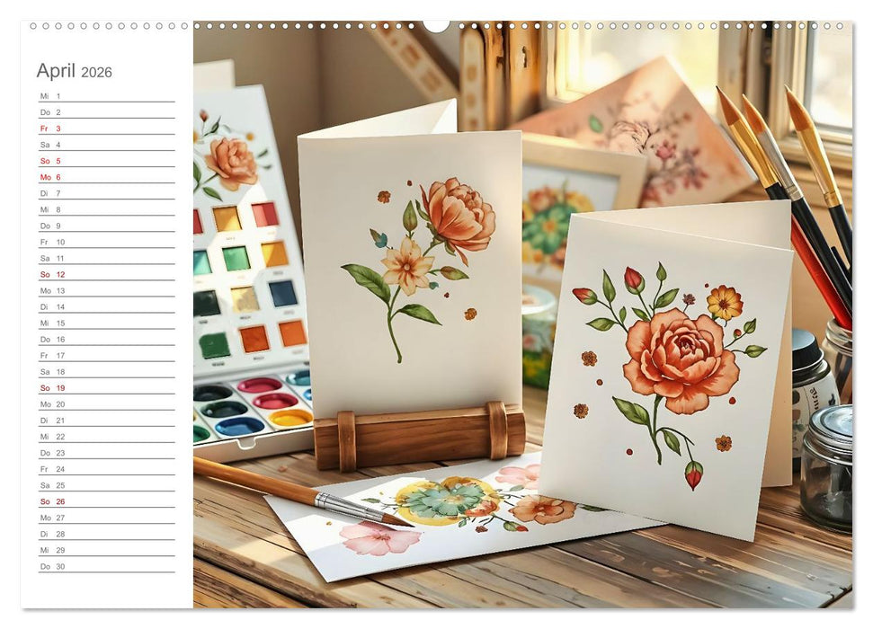 Papierträume - Die kreative Welt der Papierkunst (CALVENDO Premium Wandkalender 2026)