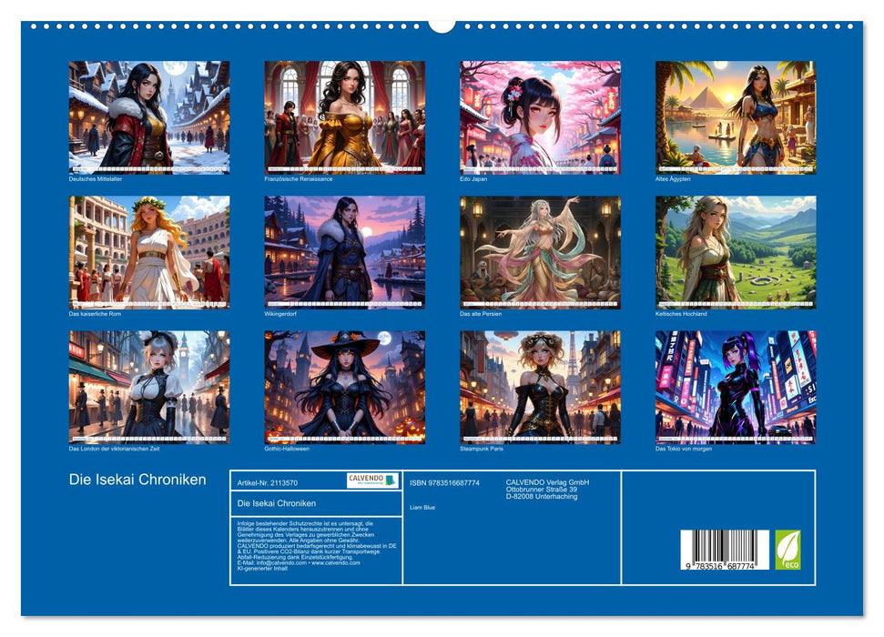 Die Isekai Chroniken (CALVENDO Premium Wandkalender 2026)