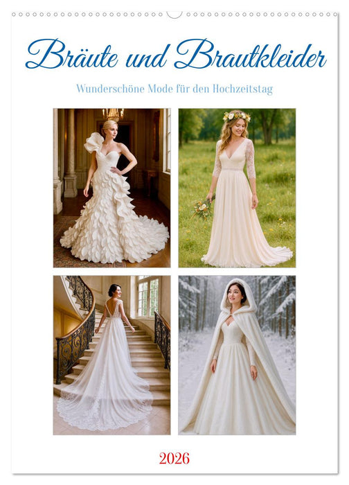 Bräute und Brautkleider (CALVENDO Wandkalender 2026)
