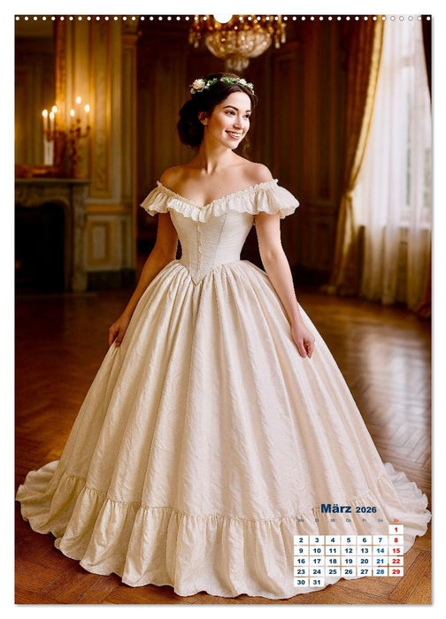 Bräute und Brautkleider (CALVENDO Wandkalender 2026)