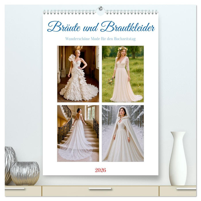 Bräute und Brautkleider (CALVENDO Premium Wandkalender 2026)