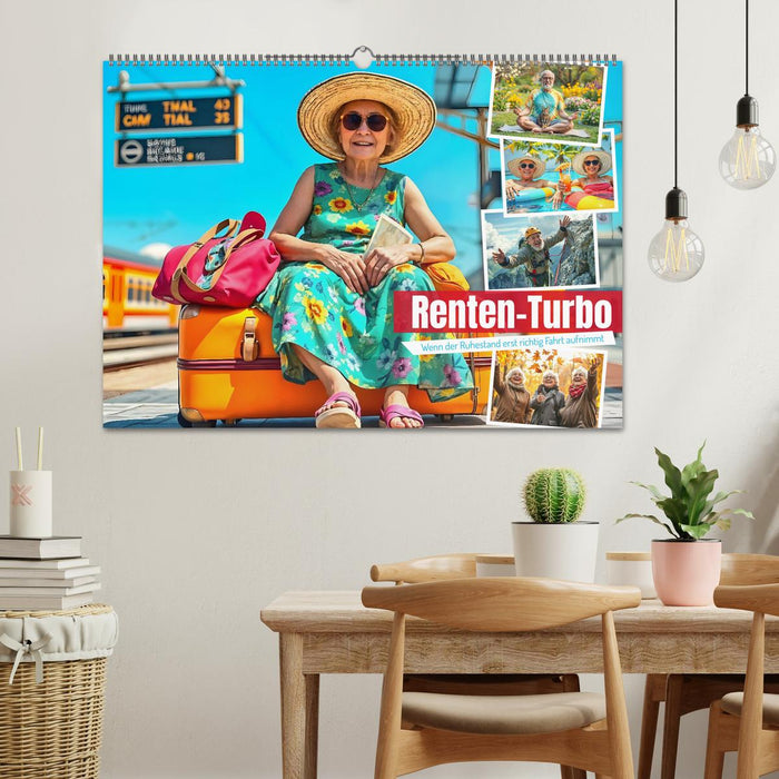 Renten-Turbo. Wenn der Ruhestand erst richtig Fahrt aufnimmt (CALVENDO Wandkalender 2026)