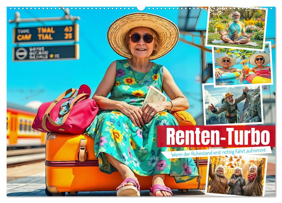 Renten-Turbo. Wenn der Ruhestand erst richtig Fahrt aufnimmt (CALVENDO Wandkalender 2026)