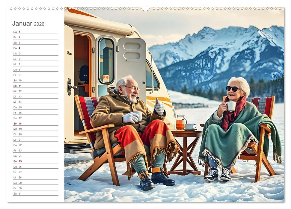 Renten-Turbo. Wenn der Ruhestand erst richtig Fahrt aufnimmt (CALVENDO Wandkalender 2026)