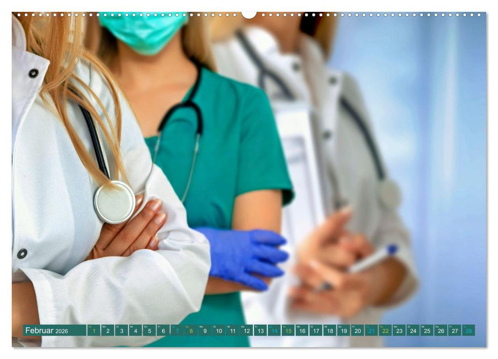 Mit Leib und Seele - Arzt: Ärztin (CALVENDO Premium Wandkalender 2026)