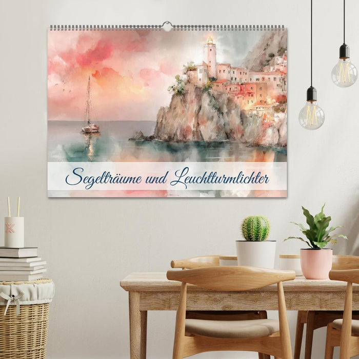 Segelträume und Leuchtturmlichter (CALVENDO Wandkalender 2026)