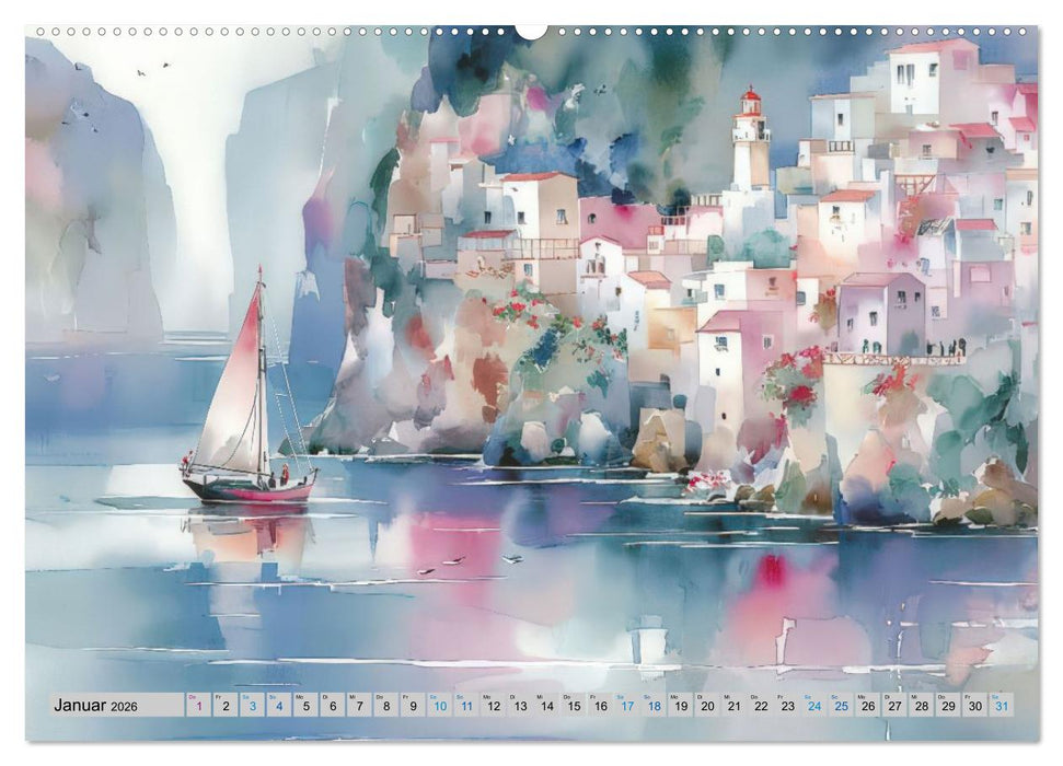 Segelträume und Leuchtturmlichter (CALVENDO Wandkalender 2026)