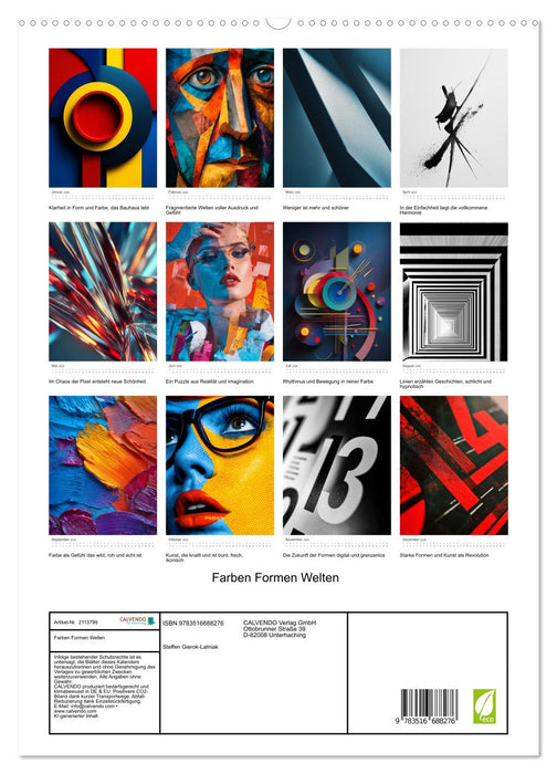 Farben Formen Welten (CALVENDO Premium Wandkalender 2026)