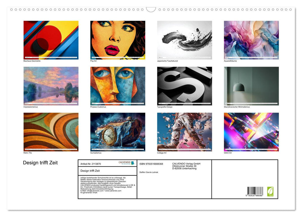 Design trifft Zeit (CALVENDO Wandkalender 2026)