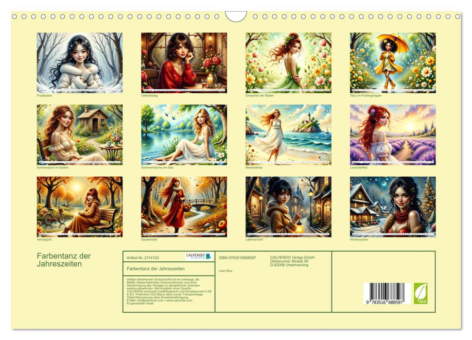 Farbentanz der Jahreszeiten (CALVENDO Wandkalender 2026)