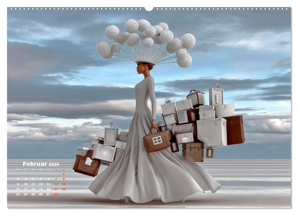 Zwischen Himmel und Gepäck (CALVENDO Wandkalender 2026)