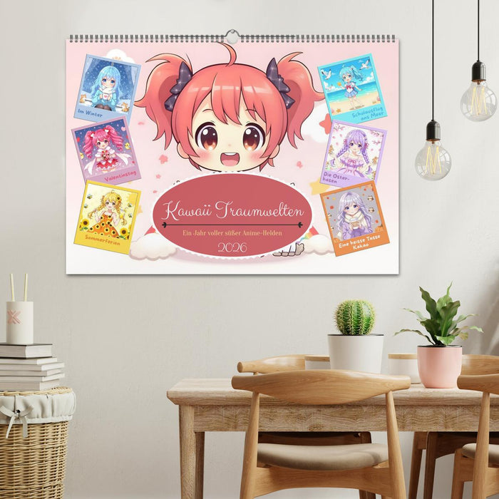 Kawaii Traumwelten (CALVENDO Wandkalender 2026)