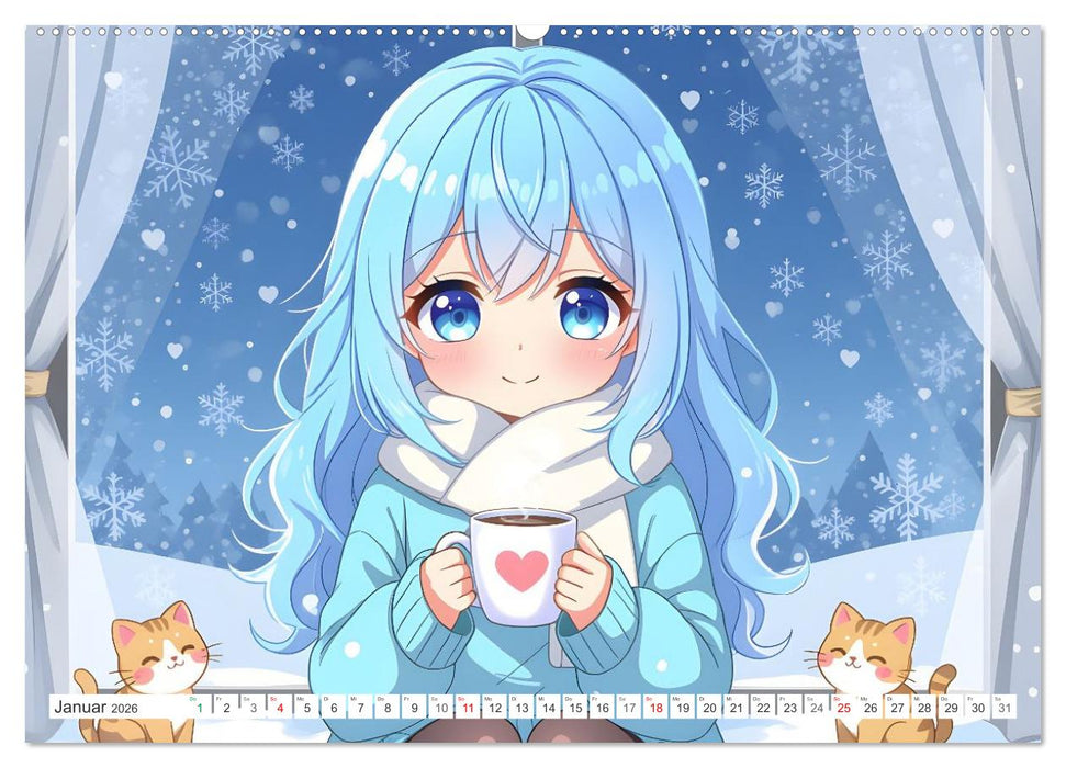 Kawaii Traumwelten (CALVENDO Wandkalender 2026)