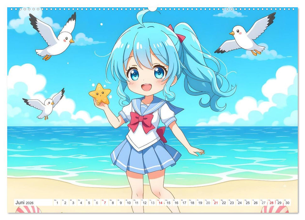 Kawaii Traumwelten (CALVENDO Wandkalender 2026)
