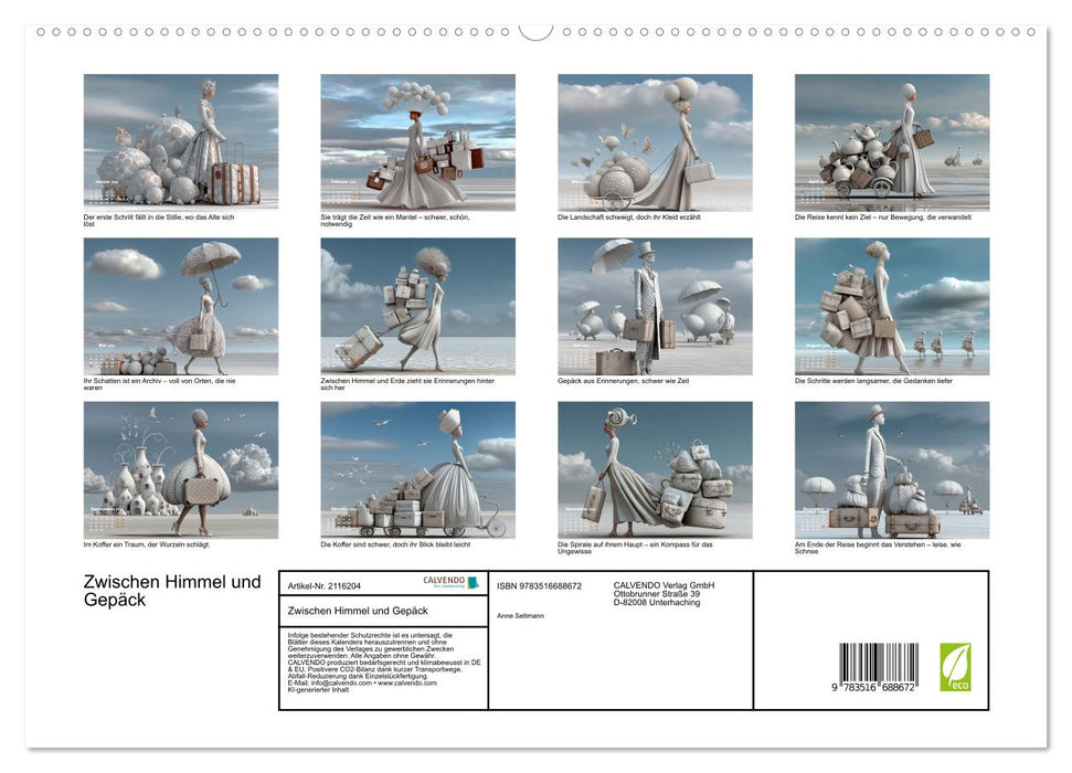 Zwischen Himmel und Gepäck (CALVENDO Premium Wandkalender 2026)